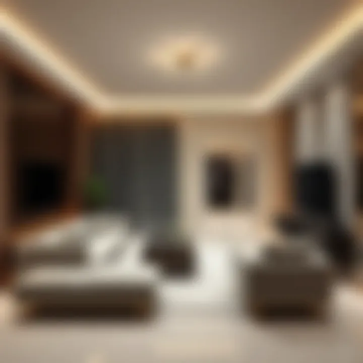 Luxurious interior of a living space within 7 Park Central highlighting contemporary decor