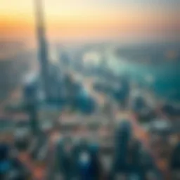 Aerial view of Dubai showcasing its iconic skyline