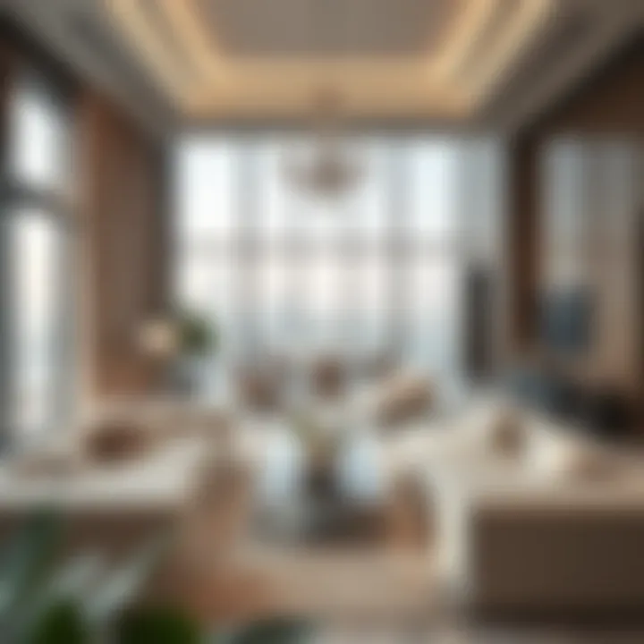Interior Elegance of Ava Omniyat Luxurious interior of a residence in Ava Omniyat