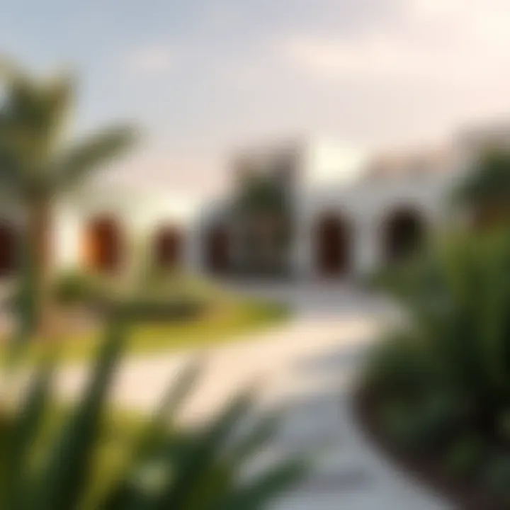 Landscaping Around Bayt Al Muteena Landscaped gardens surrounding Bayt Al Muteena enhancing its charm