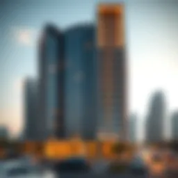 Architectural rendering of Binghatti Vista showcasing modern design