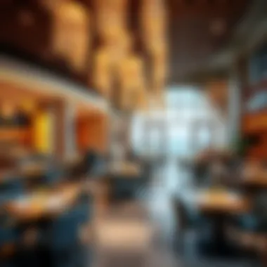 Vibrant dining and shopping options at Blue Water Island