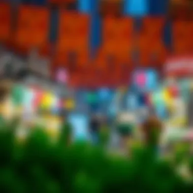 Investment Landscape: The Pulse of Dubai's Economy A vibrant market scene representing investment potential in Dubai