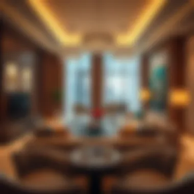 Luxurious Interior Design in Centre Residence Luxurious living space interior design at Centre Residence