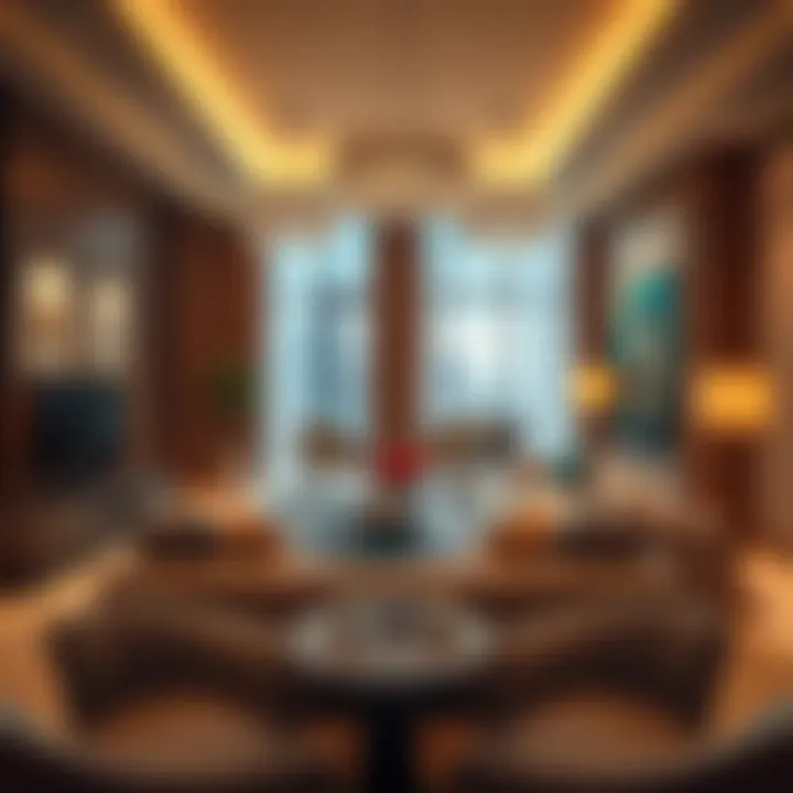 Luxurious Interior Design in Centre Residence Luxurious living space interior design at Centre Residence