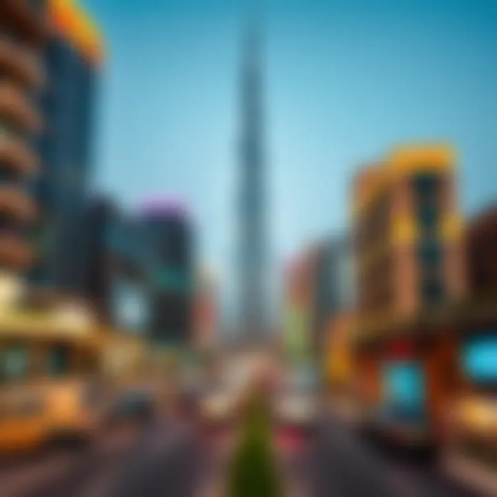 Downtown Dubai: The Heart of Entertainment and Culture Vibrant cityscape of Downtown Dubai featuring Burj Khalifa