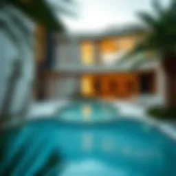 Luxurious villa showcasing modern architecture in Dubai