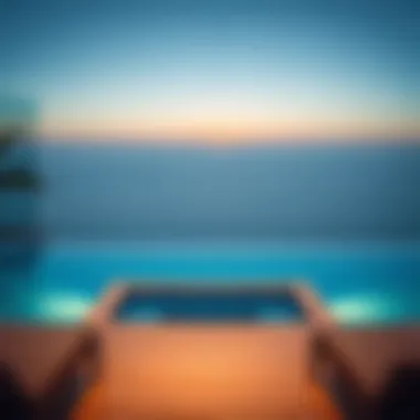 Elegant Infinity Pool Overlooking the Sea Elegant infinity pool overlooking the sea
