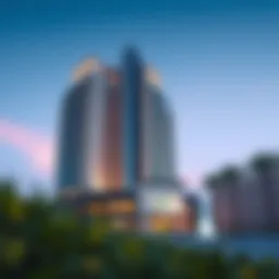 Stunning architectural design of Coral Tower showcasing its modern facade