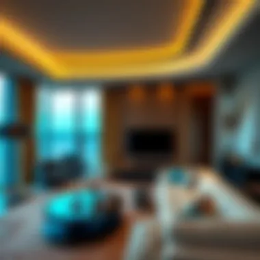 Sophisticated Interior of Crescent Towers Interior design elements of a unit in Crescent Towers