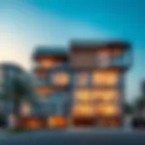 Stunning exterior view of Damac Madison Residences showcasing modern architecture