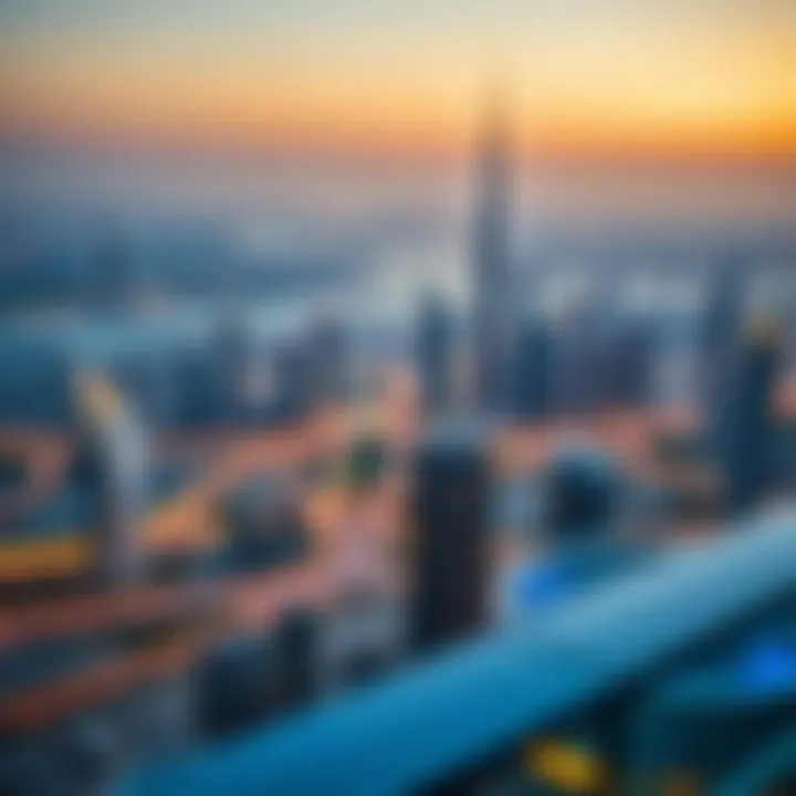 Breathtaking Dubai Skyline Views Panoramic view from Damac Park Towers highlighting Dubai skyline