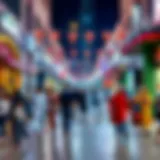 Vibrant cultural scene at دوار التعاون