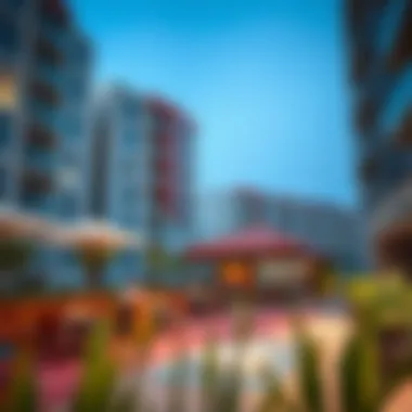 Vibrant community area in Dubai Digital Park Apartments promoting lifestyle and engagement