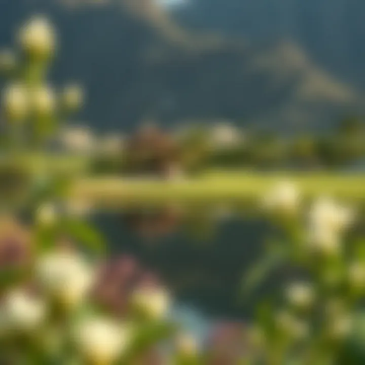 Scenic landscape surrounding Dubai Hills Golf Club reflecting environmental considerations