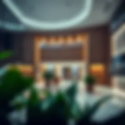 Overview of a modern bank branch in the UAE