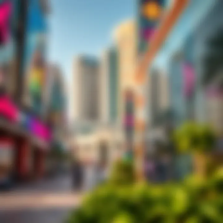 Investment Opportunities in Abu Hail Center's Commercial District Vibrant commercial district in Abu Hail Center highlighting investment potential