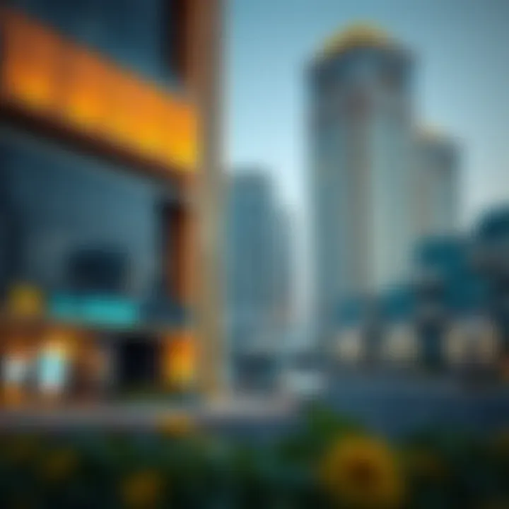 Commercial Developments Around Al Jaddaf Metro Station Commercial developments close to Al Jaddaf Metro Station, highlighting investment potential