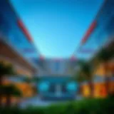 Architectural view of Al Reem Plaza showcasing modern design