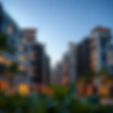 Contemporary Architecture of Al Taawun Street Modern residential buildings along Al Taawun Street highlighting contemporary architecture