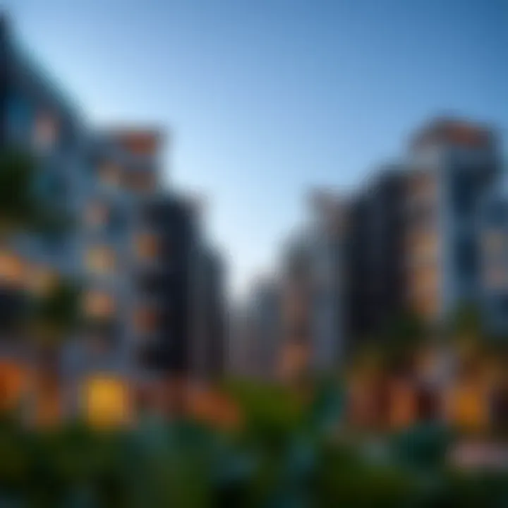 Contemporary Architecture of Al Taawun Street Modern residential buildings along Al Taawun Street highlighting contemporary architecture