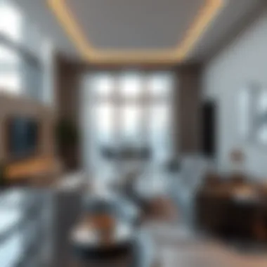 Modern Living Spaces at Al Wasl Interior layout of a residential unit in Al Wasl Building