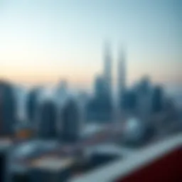 Stunning skyline view of Alsoum developments in Dubai