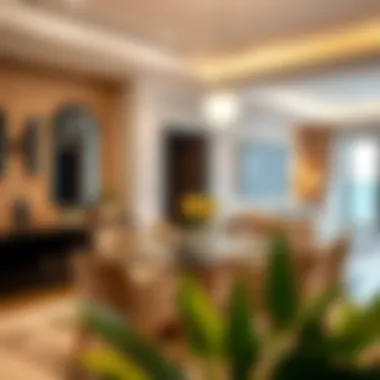 Stylish Dining Experience in Oud Metha Dining area showcasing elegant design in apartment