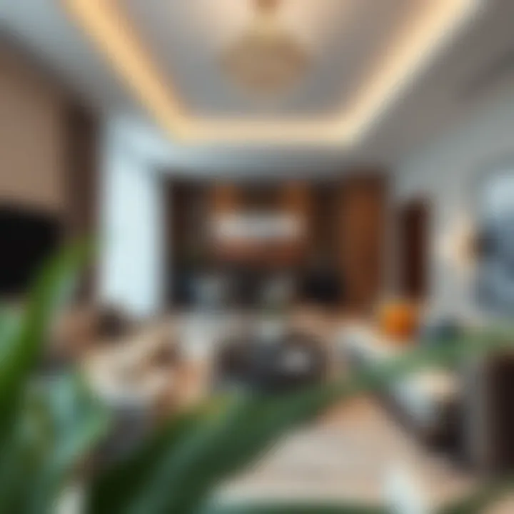 Contemporary Living Space in Oud Metha Spacious modern living room in an Oud Metha apartment