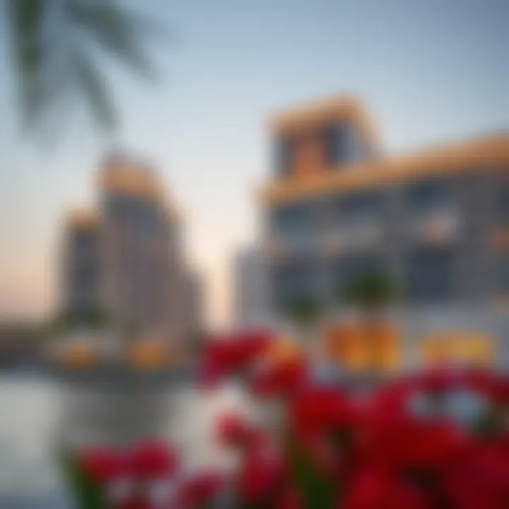 Elegant architectural design of Azizi Riviera buildings