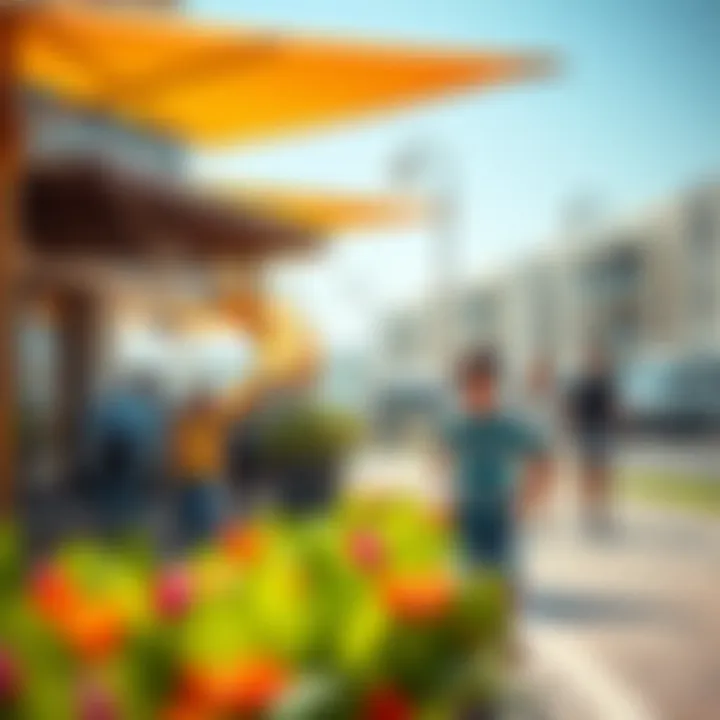 Vibrant lifestyle and community features at Azizi Riviera