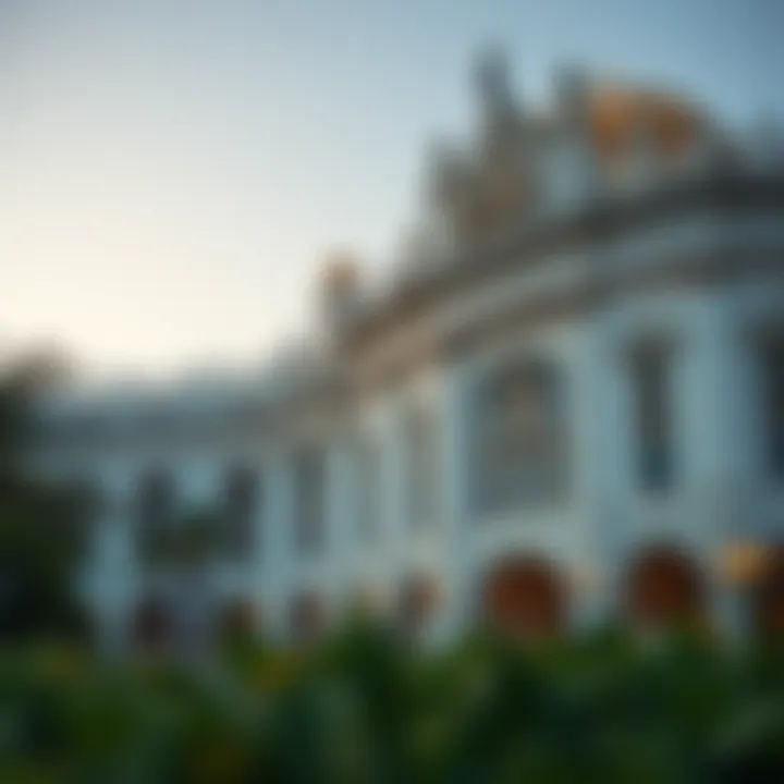 Architectural Marvel of Caesar Palace Dubai Stunning exterior of Caesar Palace Dubai showcasing intricate architecture