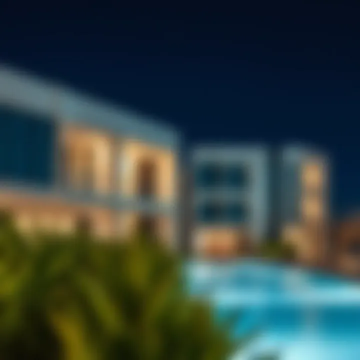 Modern architectural design of Community Aqua Properties