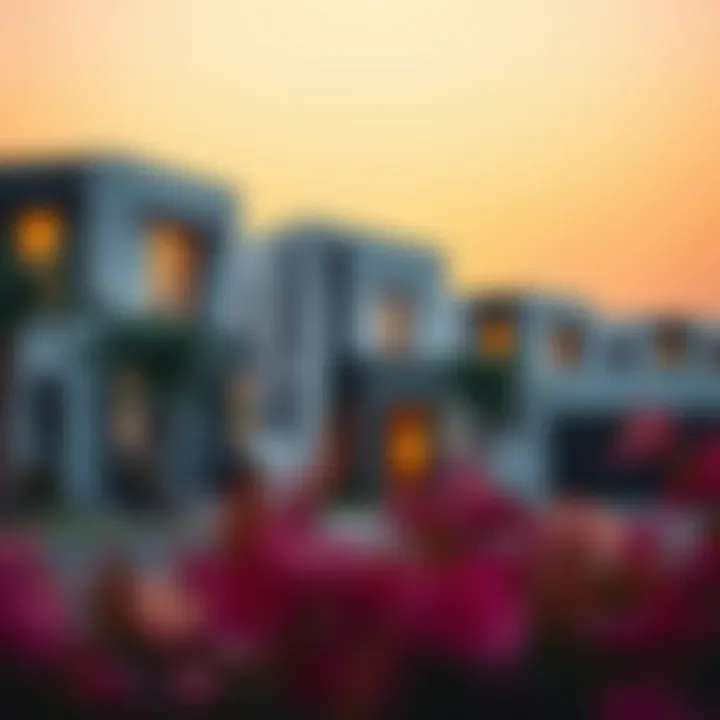 Modern architectural designs of homes in Damac Hills