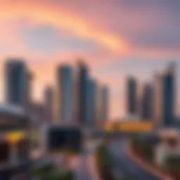 Stunning skyline view of District One in Dubai showcasing modern architecture