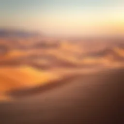 Stunning desert landscape near Dubai