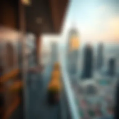 Panoramic view from Tower 1 balcony