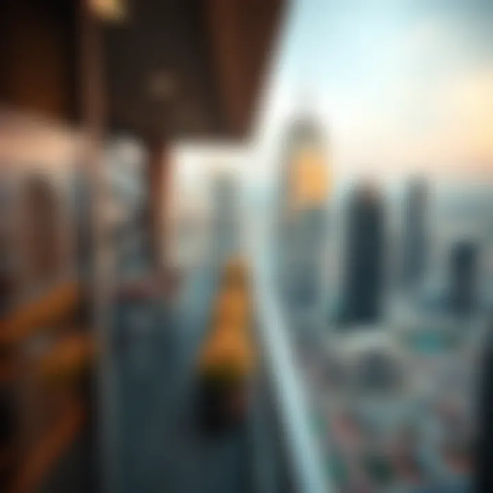 Panoramic view from Tower 1 balcony