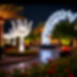 Illuminated art installations at Dubai Garden Glow