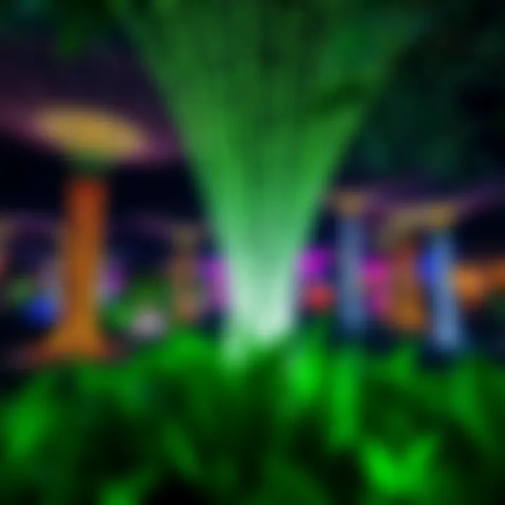 Enchanting Nighttime Displays at Dubai Garden Glow Nighttime display and light features in Dubai Garden Glow