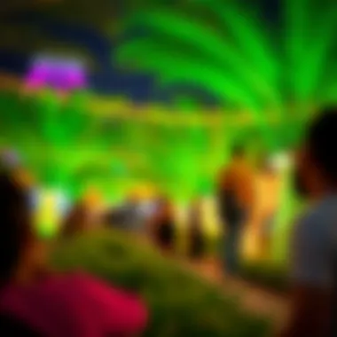 Delightful Experience at Dubai Garden Glow Visitors enjoying the vibrant atmosphere of Garden Glow