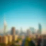 Stunning skyline view of East Dubai