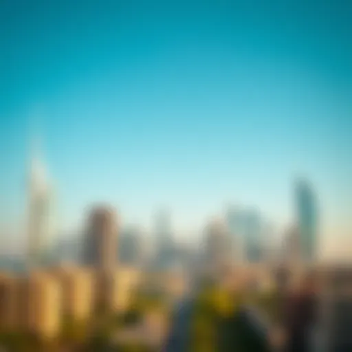 Stunning skyline view of East Dubai