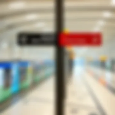 Signage and Facilities Enhancing Visitor Experience Signage and facilities within the Expo 2020 Metro Station