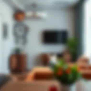 A close-up of amenities commonly found in shared flats.