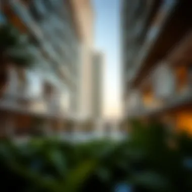 Architectural Elegance at JBR Architectural details of a JBR building