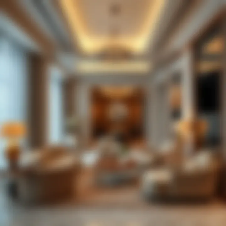 Luxurious suite showcasing elegant decor and spacious interiors