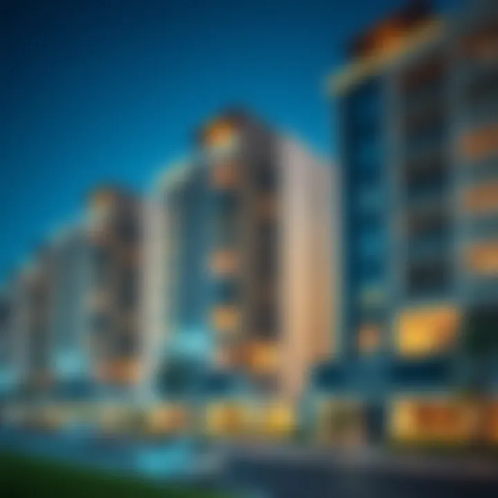 Contemporary Residential Design in Nasma Square Stylish residential buildings in Nasma Square reflecting contemporary design trends