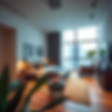 Modern one-bedroom apartment interior in Dubai