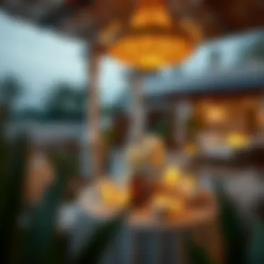 Arabian Decor for Social Gatherings Elegant outdoor setup for a social gathering with Arabian decor